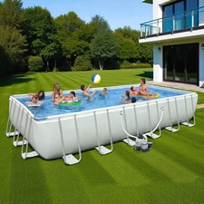 Каркасный бассейн Intex 28366, 732 х 366 х 132 см., песочный фильтр с хлоргенератором